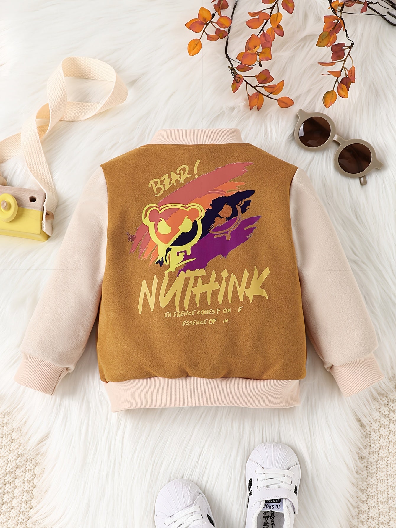 Baby Boys Outdoor Casual Jacket Baby Girls Baseball Coat Clothes