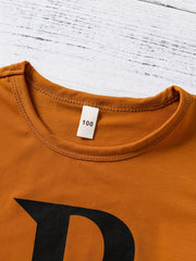 Boys Prince Outfit Short Sleeves Round Neck T shirt & Shorts