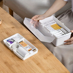 Large Capacity Medicine Bin with Handle Home Storage Box