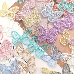 20pcs DIY Butterfly Gauze Fabric Halloween Decoration