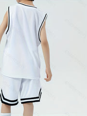 Youth Basketball Tank Top & Shorts Set for Summer Training