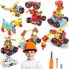 287pcs Screw Building Blocks Toys for Kids with Screwdrivers Educational Toys