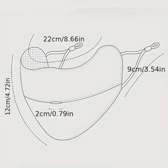 UV Protection Ice Silk Breathable Sunscreen Mask for Outdoor Activities