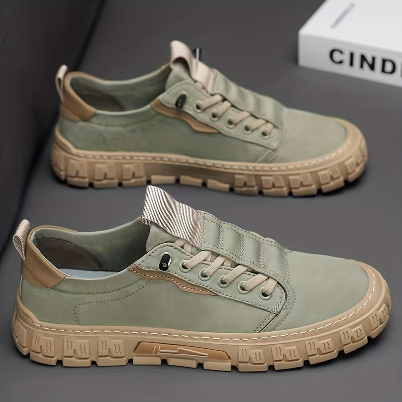 Men's Lace up Skate Shoes Good Grip Canvas Sneakers