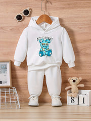 Bear & Exit Space Toddler Outfit Set for Fall Winter