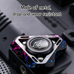 Fox 3rd Gen Metal Fidget Spinner w/ Colorful Accents Stress Relief Gift