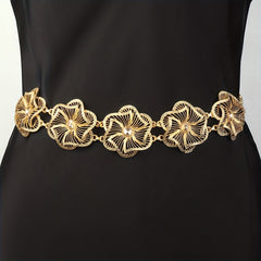 Boho Flower Waist Chain Indian Style Dance Belt