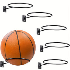 1pc Wall Mounted Ball Storage Rack for Sports Gear Organization