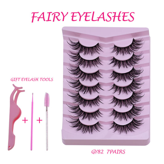 Faux Mink False Eyelashes Cat Eye Lashes 20mm