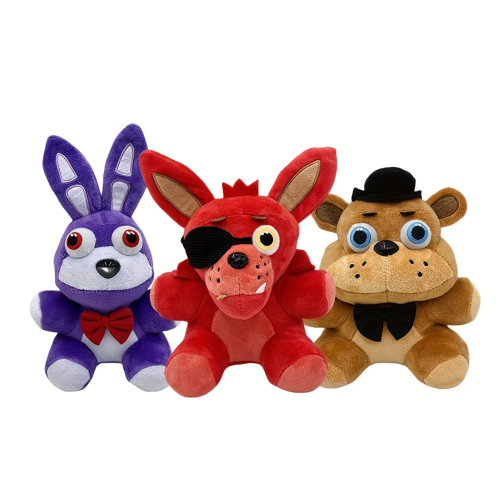 7" Cartoon Game Doll Fox Bear Duck Set Stuffed Toy High Holiday