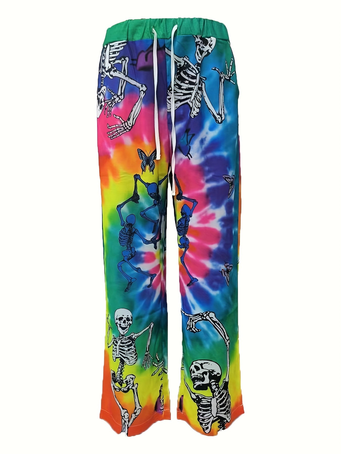 Tie Dye Drawstring Sweatpants Straight Leg Casual Pants for Men