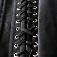 Solid Buckle Front Corset Bustier Tummy Slimming Lace Up Body Shaper