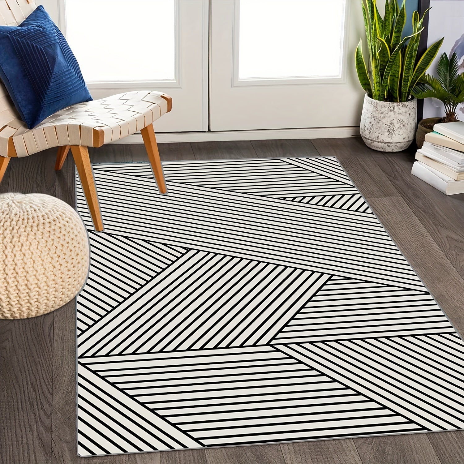 Large Moroccan Tribal Area Rug Soft Stain Resistant Anti Slip Non Shedding