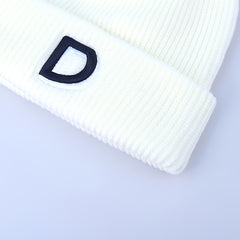 D Embroidered Knitted Hat Men Beanie Hat