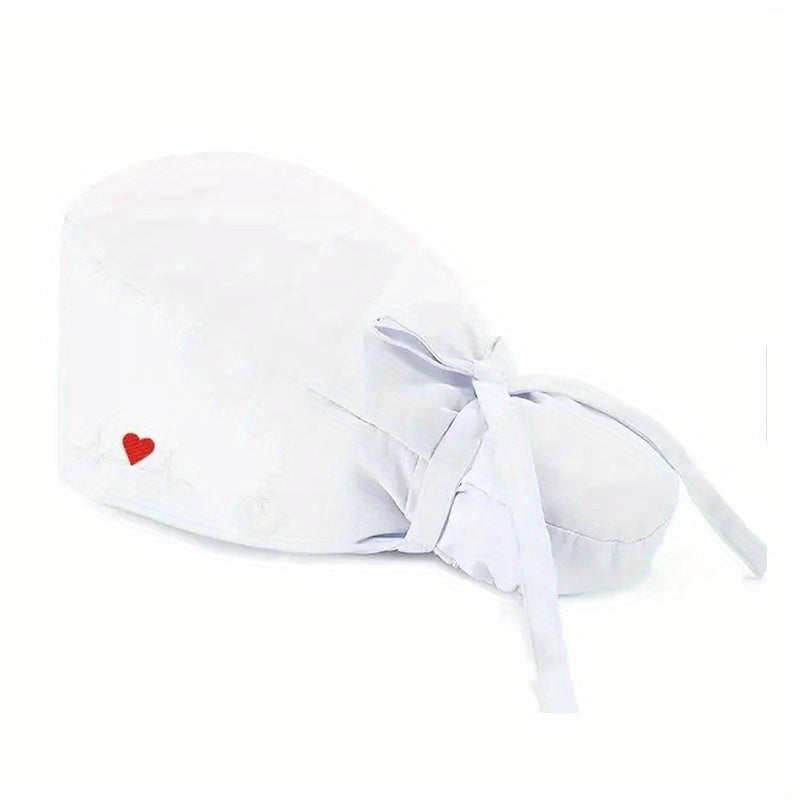 Solid Scrub Hats Ponytail Work Cap Casual Adjustable Nurse Hat Soft