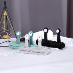 Cartoon Snail Eyes Headband for Women Girls Plush Headdress