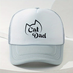 Cat Dad Letter Print Hat Summer Sunshade Baseball Cap Outdoor Sports Hat