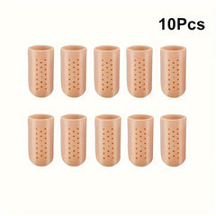 10pcs Silicone Finger Protector with Holes Reusable Anti-wear Gloves