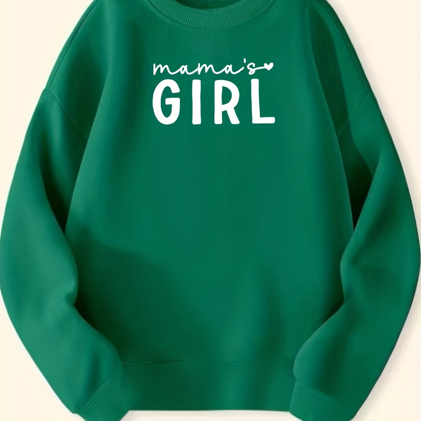 Girls Mama's Girl Crew Neck Sweatshirt Top Long Sleeve Pullovers