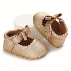 Bowknot Solid Baby Girl Sandals Soft Slip-Resistant Shoes for Indoor Outdoor