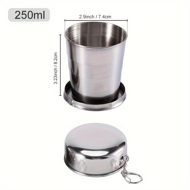 Portable Telescopic Folding Cup 304 Stainless Steel