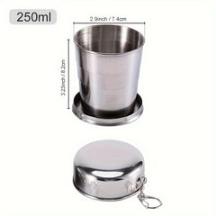 Portable Telescopic Folding Cup 304 Stainless Steel