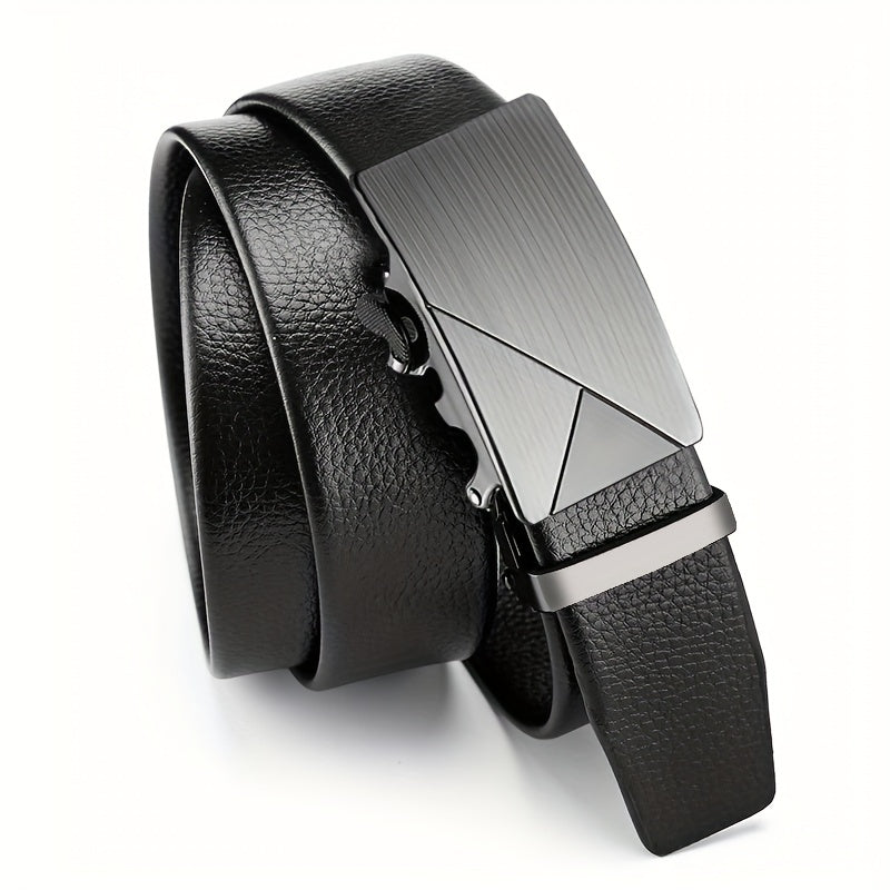 Men's Leather Belt Auto Buckle Business Casual Pants Belt