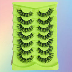 7 Pairs 3D False Eyelashes Cat Eye Lashes Natural Thick Short Long Lengthening