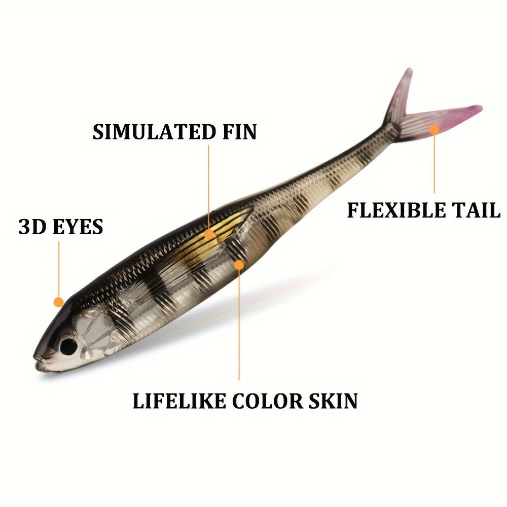 Forked Tail Fish Soft Bait for Tuna Fishing