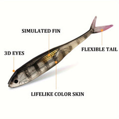 Forked Tail Fish Soft Bait for Tuna Fishing
