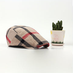 Men's Breathable Beret Hat Vintage Duckbill Cap