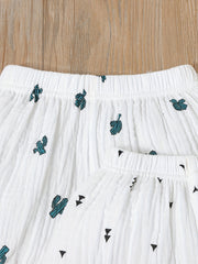 3pcs Graphic Baby Boy's Shorts Bread Casual Comfy Pants
