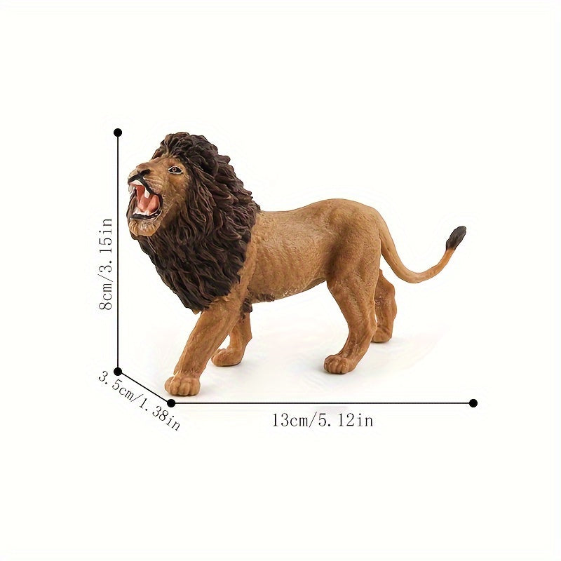 Realistic Lion Model Animal Model Toys Desktop Display Garden Display
