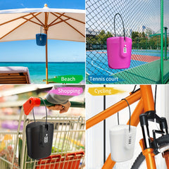 Portable Beach Bucket with Password Lock for Outdoor Activities