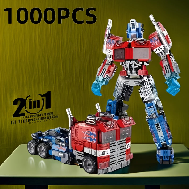 1000P Transforming Robot Assembly Building Block Toy