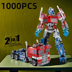 1000P Transforming Robot Assembly Building Block Toy