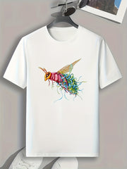 Flying Animal Print Men's Graphic T shirt Casual Comfy Tees For Summer
