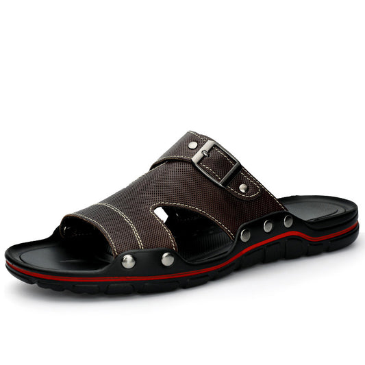 Men's Lightweight Slides Casual Slippers Comfortable House Shoes