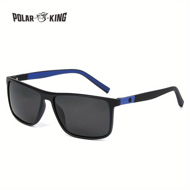 Vintage Square Frame Polarized Sunglasses Anti Glare UV400