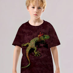 Kids Lizard Graphic 3D Print T-Shirt Hip Hop Street Wear
