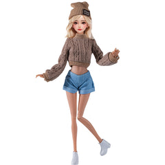 Doll Outfit Jacket Shorts Hat Shoes 29 Pcs Set for Girls' Toys Doll