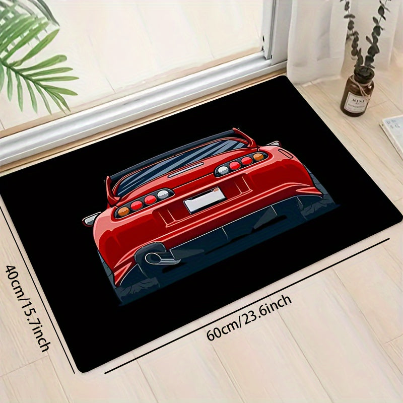 Creative Car Pattern Floor Mat Soft Anti-fouling Anti-slip Waterproof Mat