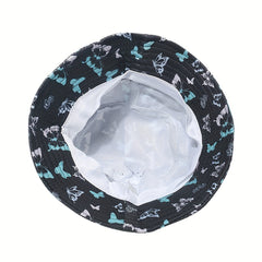 Spring Summer Butterfly Print Fisherman Hat Hip Hop Bucket Hat