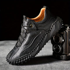 Men's Stitched Outdoor Hiking Shoes - Non Slip & Wear Resistant