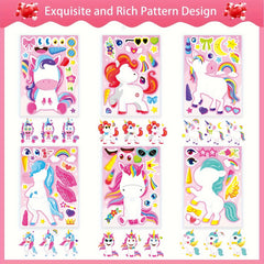 Custom Unicorn Stickers for Toddlers - Party Favors & Activities