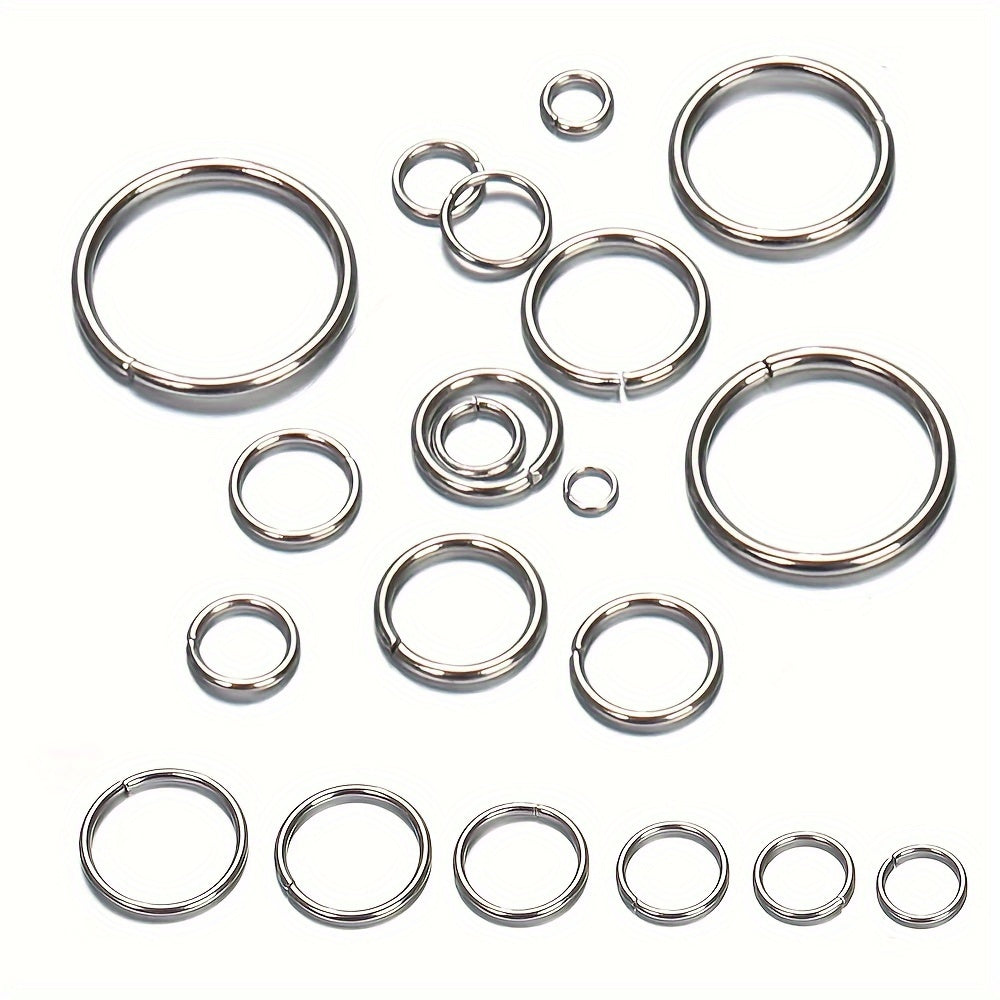200pcs Stainless Steel Jump Rings for DIY Jewelry Making