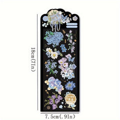 3sheets Hot Stamping Stickers Plants Flowers Scrapbook Diary Album