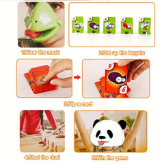 Catch Bugs Game Family Board Games Lizard Mouth Mask Party Funny