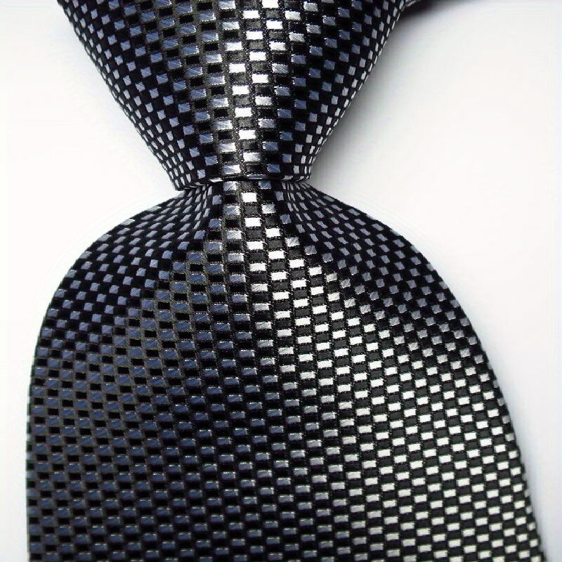 Men's Plaid Jacquard Necktie
