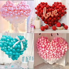 Heart Shaped Balloon Arch Wreath Ring for Events